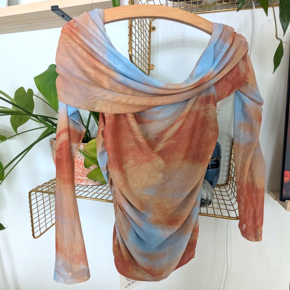 Sheer off the shoulder top